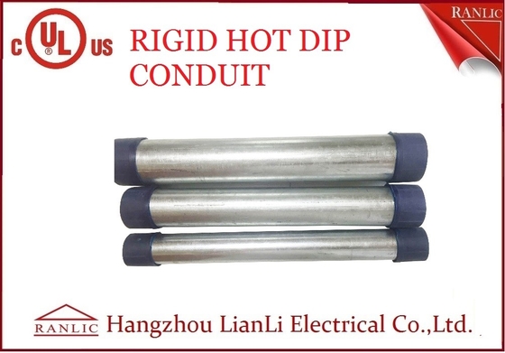 Porcellana RGD ha galvanizzato il condotto d'acciaio rigido, tubatura elettrica a 4 pollici del condotto di pollice di 1/2 fornitore