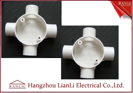 Porcellana Norma elettrica del condotto e dei montaggi BS4662 del PVC della scatola di giunzione di modo bianco di GI 4 fornitore