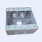 Il PVC ha ricoperto la scatola di giunzione di alluminio impermeabile 4Holes grigio 2-1/8» in profondità fornitore