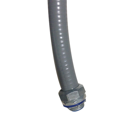 Porcellana 3/4&quot; PVC grigio del metallo flessibile del condotto della bobina impermeabile della immersione calda ha ricoperto fornitore