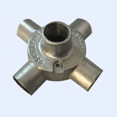 il rivestimento malleabile 25mm di 20mm pre ha galvanizzato lo sbocco circolare dell'entrata del ritorno della scatola 4 fornitore